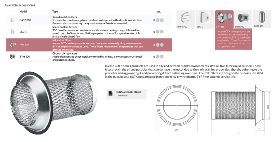 Mounting and electrical accessories