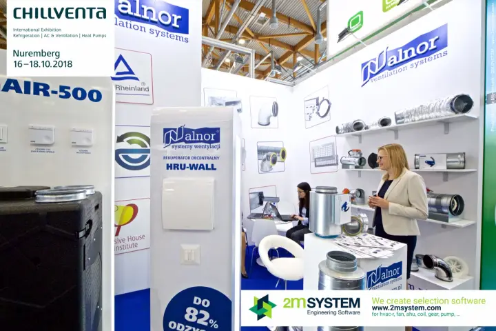 Alnor duct fittings shelves with TÜV Rheinland and Passive House logos