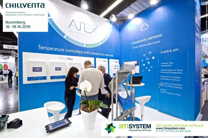 ATEX stand with temperature controllers and cloud connectivity services