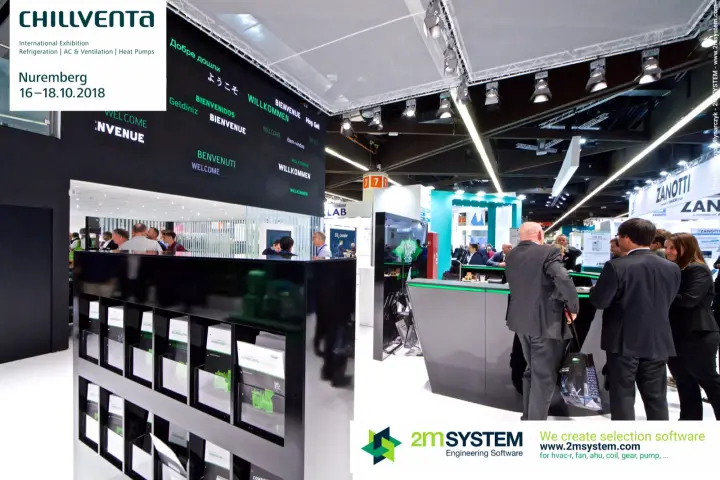 Bitzer welcome wall with greetings in many languages at Chillventa 2018