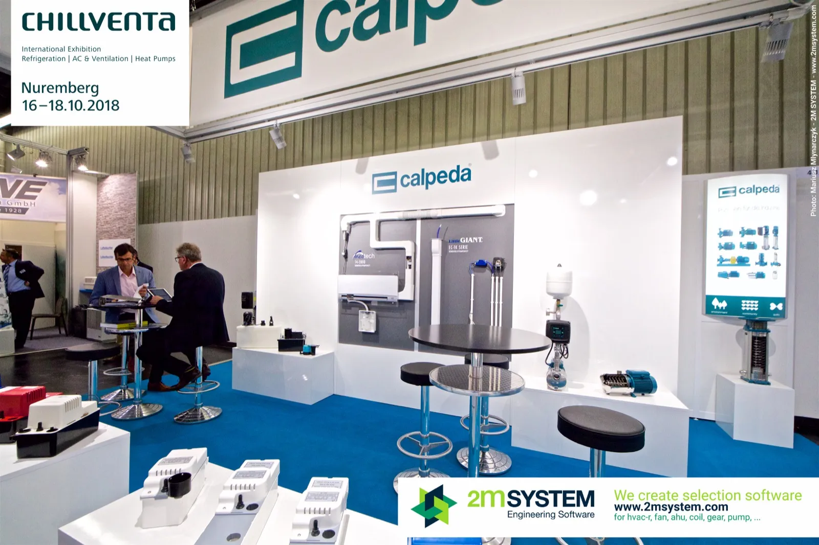 Calpeda condensate pumps and pressure boosting set on display at Chillventa 2018