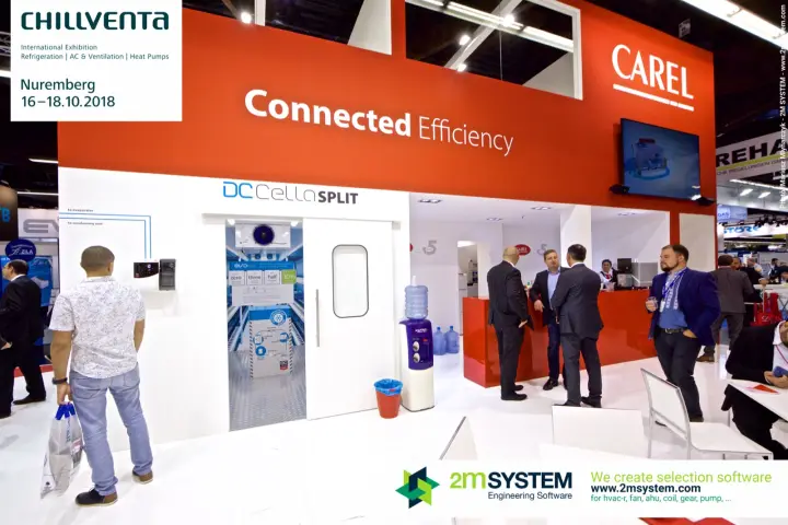 Carel DC CellaSPLIT walk-in cold room demonstration at Chillventa 2018
