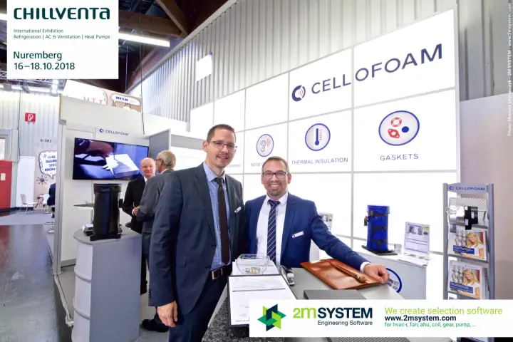 Cellofoam team at the counter before insulation and gaskets wall