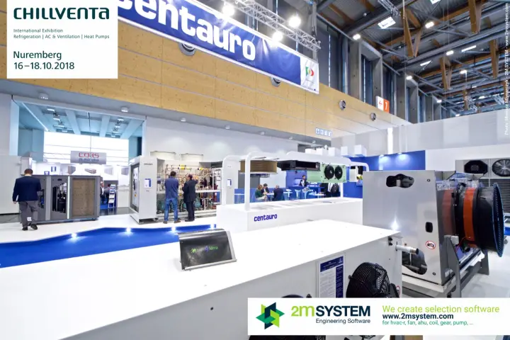 Centauro air coolers and refrigeration rack under the hanging banner