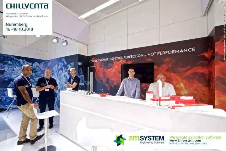 "Connecting Worlds: Cool Perfection – Hot Performance" stand with ice and fire walls