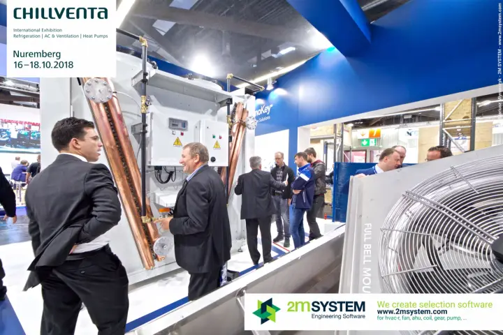 Copper headers and fan control board on a ThermoKey dry cooler at Chillventa 2018