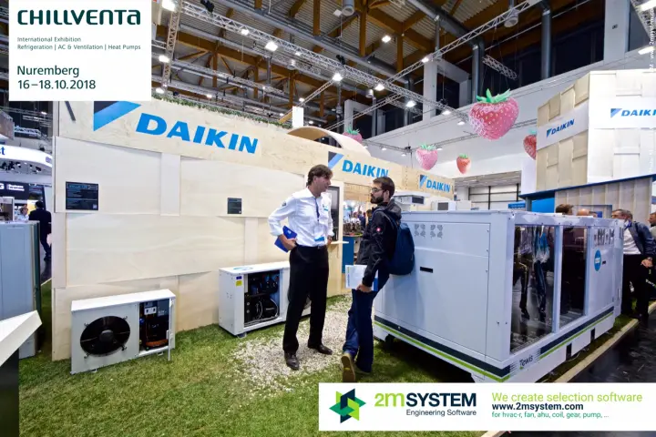 Daikin condensing units and a glass-sided Tewis refrigeration pack at Chillventa 2018