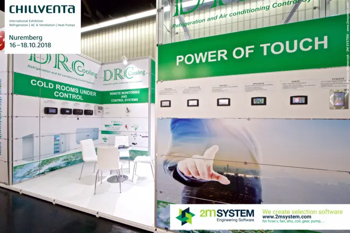 DRC Cooling stand with "Power of Touch" controller display