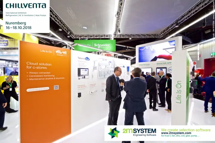 Eliwell "Cloud solution for c-stores" panel with Televis Blue