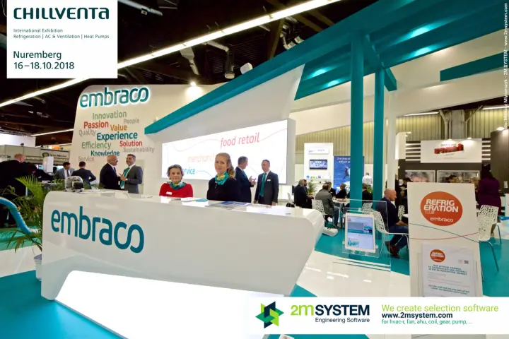 Embraco reception desk and Refrigeration Club sign