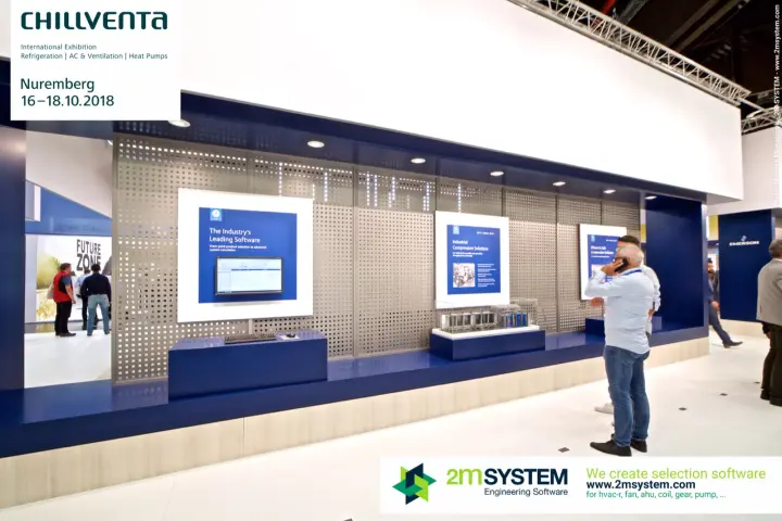 Emerson display of selection software and industrial compression