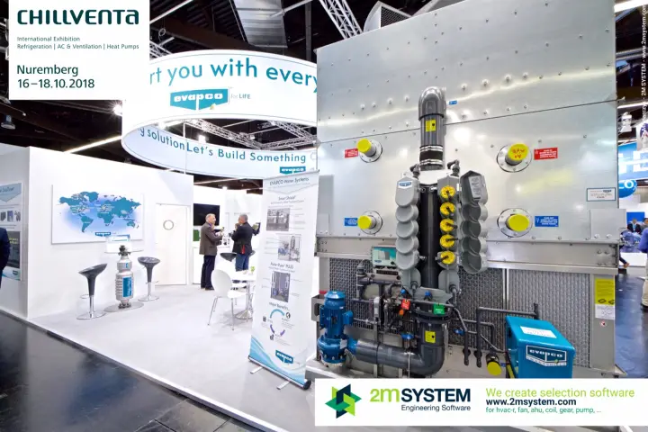 Evapco cooling unit fitted with water treatment pumps and dosing modules