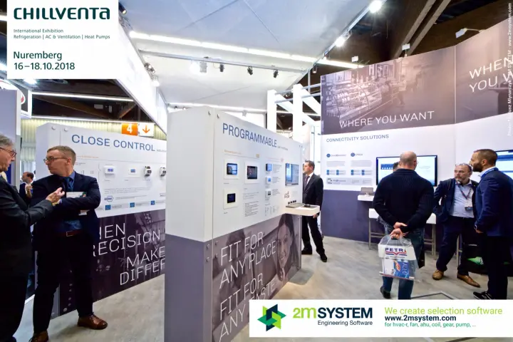 EVCO close control, programmable interfaces and connectivity displays at Chillventa 2018