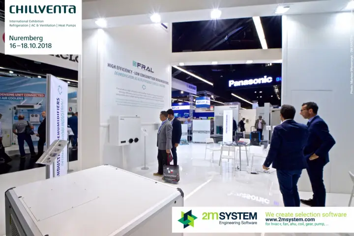 Fral wall of high-efficiency, low-consumption dehumidifiers at Chillventa 2018