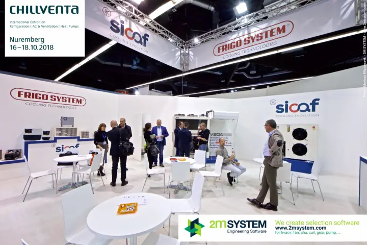 Frigo System and Sicaf shared stand with condensing units and VEGA unit at Chillventa 2018