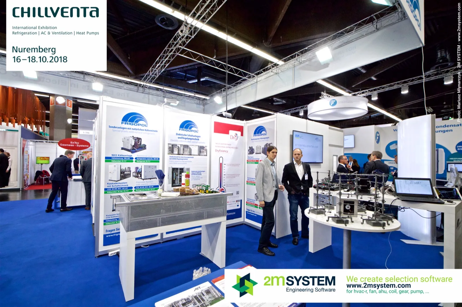 Frigopol panels on natural refrigerant plants next to the AIT research area at Chillventa 2018