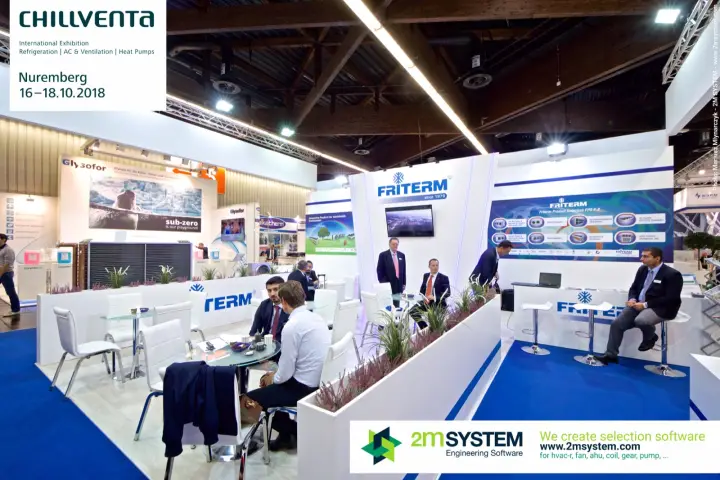 Friterm meeting area with product selection software panel