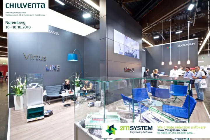 Glass showcase of Eckelmann controller boards in front of the Virtus lounge
