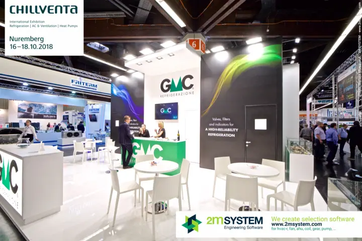 GMC Refrigerazione stand promoting valves, filters and indicators