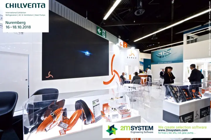 Gomax showcases with flexible refrigeration hoses and Quadra tools