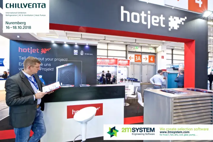 hotjet reception counter with 'Tell us about your project!' wall