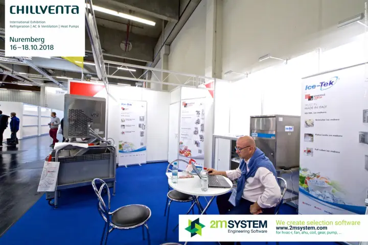 Ice-Tek roll-up listing granular, flake and full-cube ice makers at Chillventa 2018