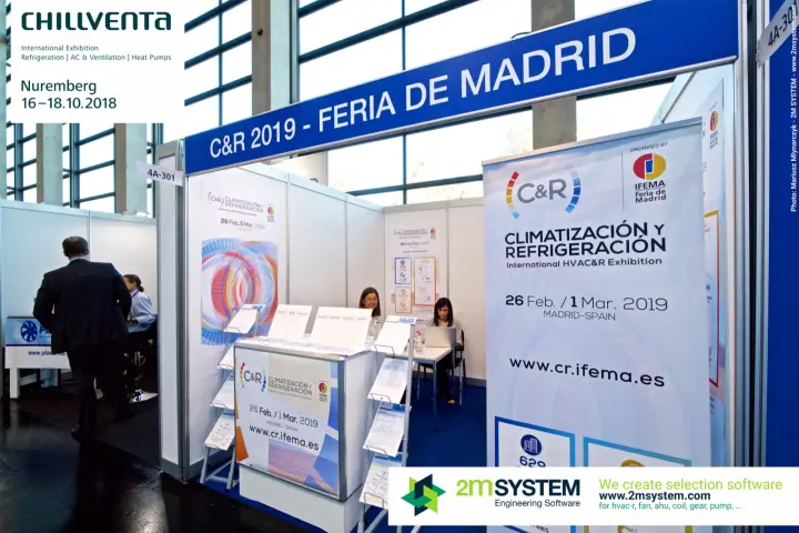 IFEMA stand promoting the C&R 2019 fair in Madrid