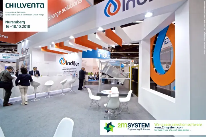 Inditer reception counter and large drop-logo cut-out wall