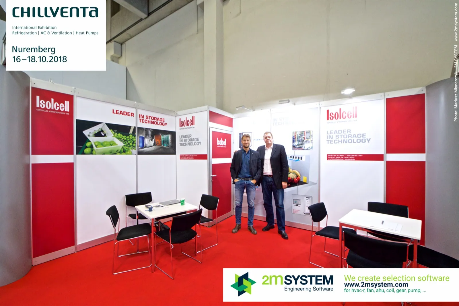 Isolcell stand with the slogan 'Leader in Storage Technology' at Chillventa 2018