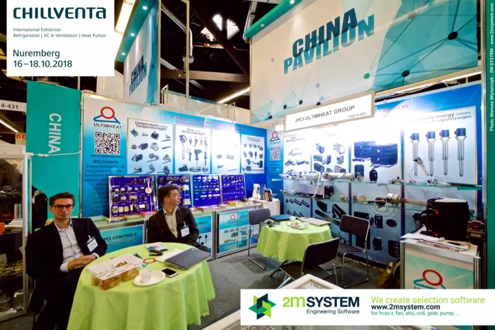 JPCI-Ultimheat Group stand with thermostats, flow switches and immersion heaters at Chillventa 2018