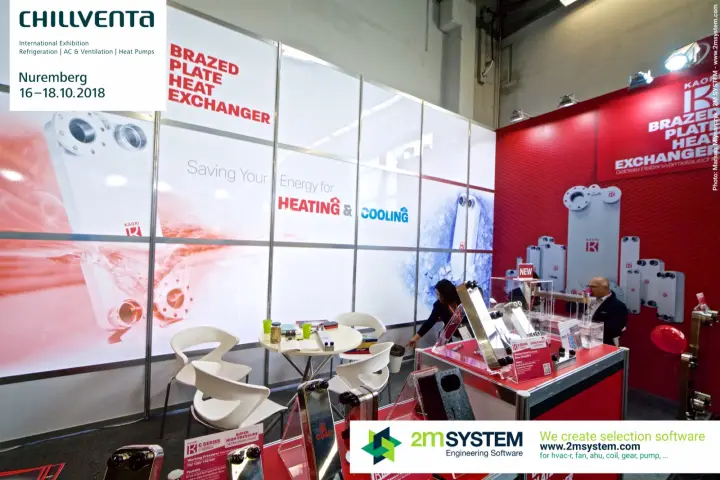 Kaori stand with C Series and double-wall plate heat exchangers