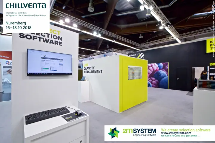 Kelvion selection software terminal and a 'Live Capacity Measurement' booth