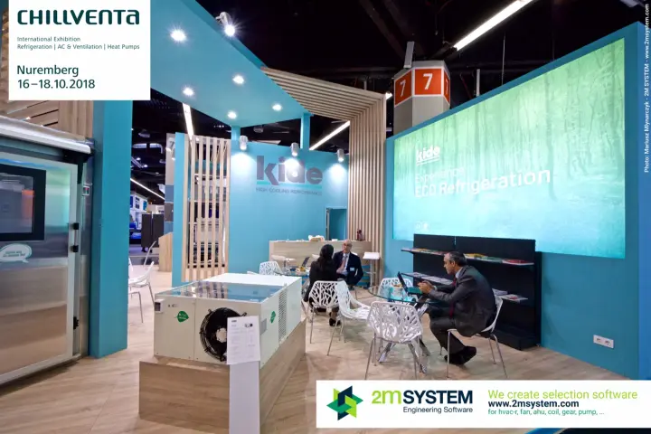 Kide meeting area with "Experience ECO Refrigeration" backdrop