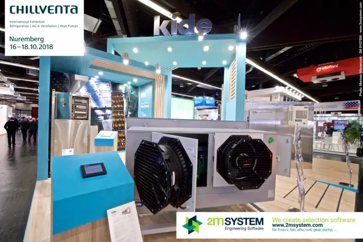 Kide unit cooler with hinged-open fan panels and touchscreen control