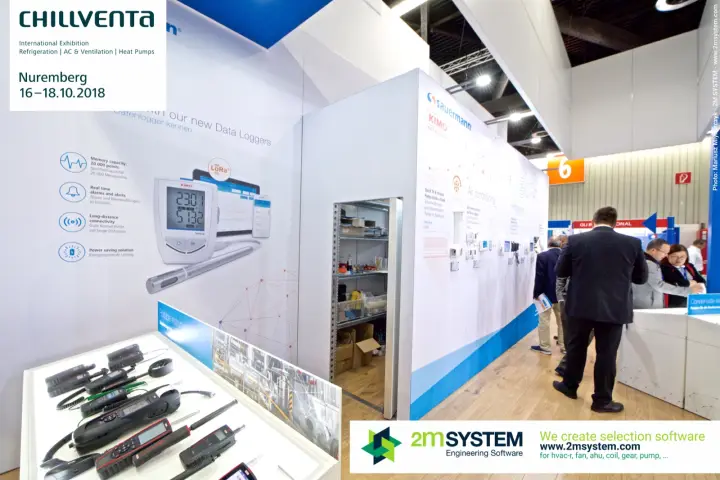 KIMO portable instruments and LoRa data logger graphics on the Sauermann stand at Chillventa 2018