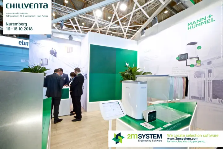 Mann+Hummel OurAir purifier, sensor and pocket filters on display at Chillventa 2018
