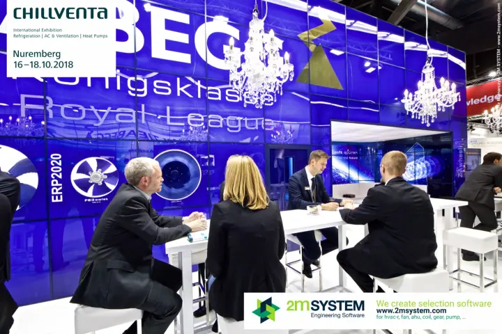 Meeting table under chandeliers at the Ziehl-Abegg "Royal League" wall