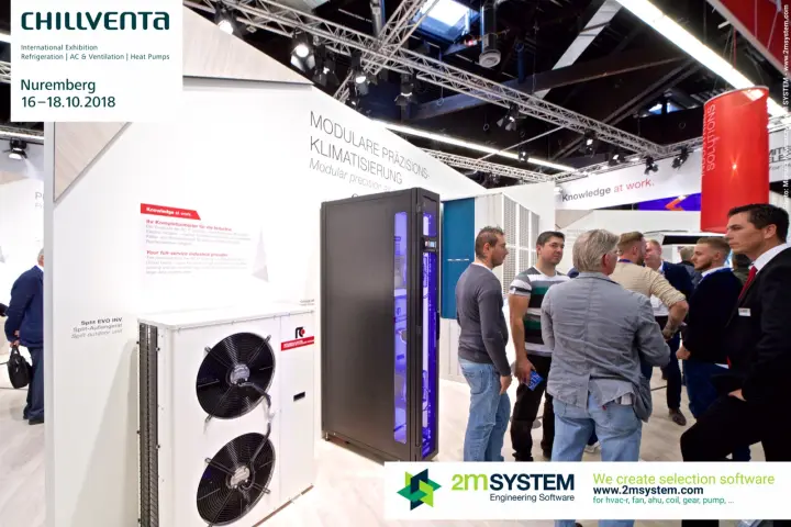 Modular precision air conditioning with 'Split EVO INV' outdoor unit at Chillventa 2018