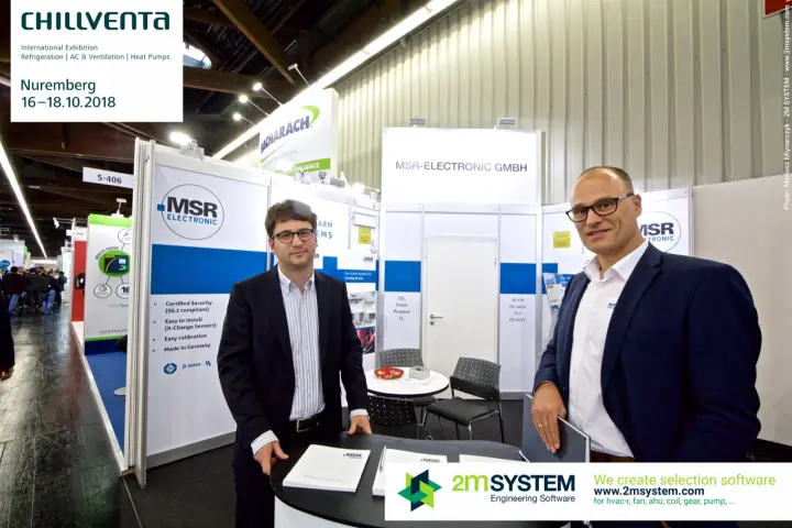 MSR-Electronic gas alarm systems stand with staff at the counter at Chillventa 2018