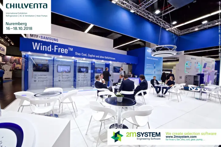 MTF-Samsung stand with Wind-Free glass demonstration booths
