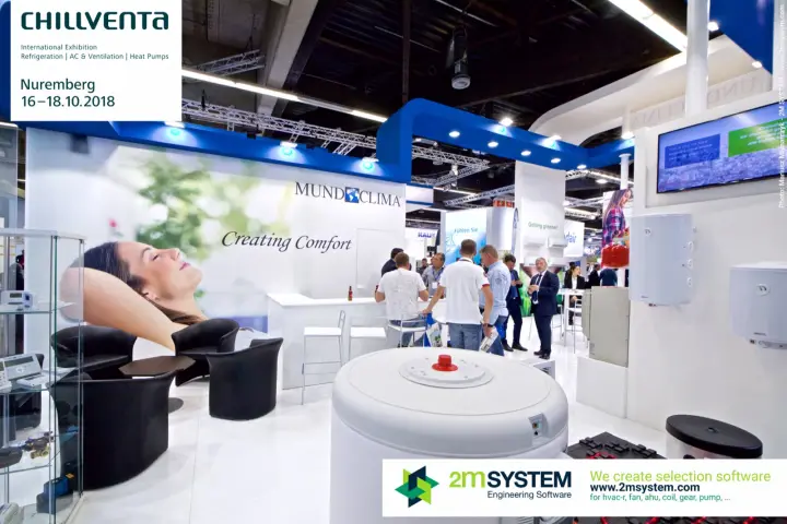Mundoclima "Creating Comfort" lounge with water heaters and controls at Chillventa 2018