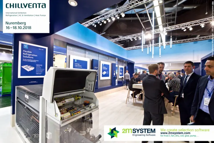 Open condensing unit at Emerson's Flexible Refrigeration Solutions panel