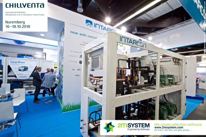 Open-frame Intarcon CO2 refrigeration unit with green compressors