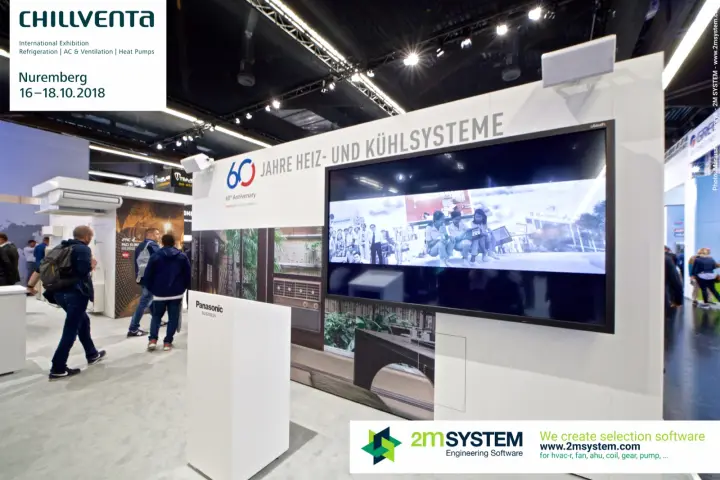 Panasonic "60 JAHRE HEIZ- UND KÜHLSYSTEME" anniversary wall
