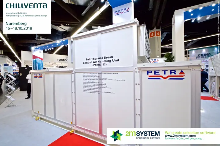 Petra Full Thermal Break Central Air Handling Unit PAHHC 62 at Chillventa 2018
