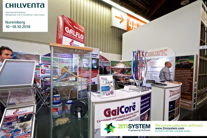 Pietro Galliani Brazing counter with GalCore and Galflo brazing alloys at Chillventa 2018