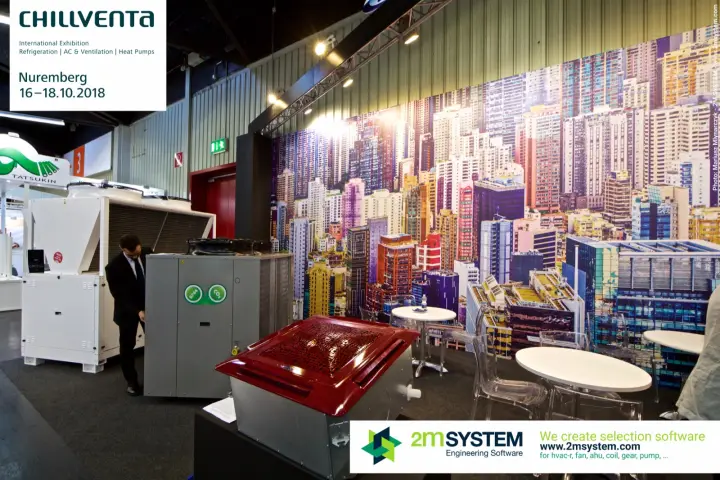 Red cassette unit and CO2 outdoor unit on the Frost stand