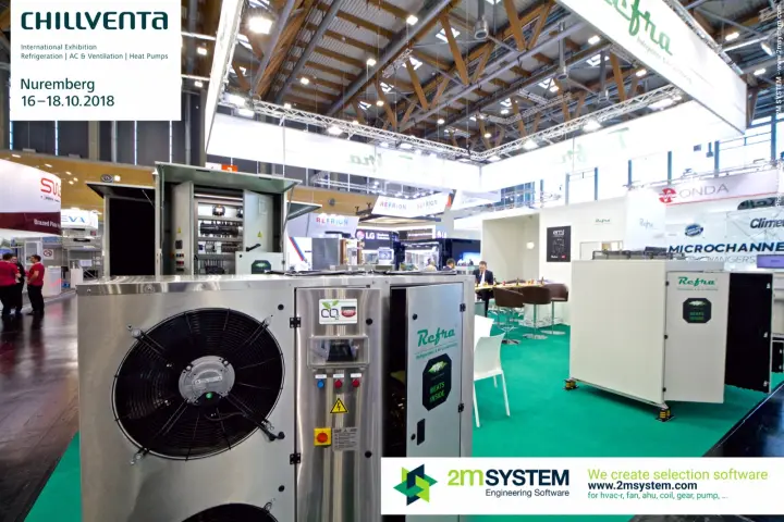 Refra stainless CO2 refrigeration unit with open electrical cabinet at Chillventa 2018