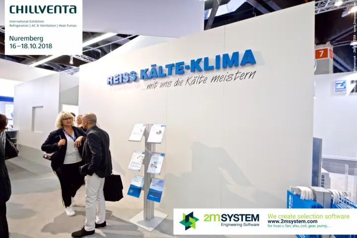 Reiss Kälte-Klima lettering with "...mit uns die Kälte meistern" tagline at Chillventa 2018