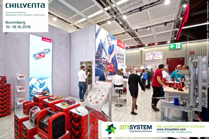 Rothenberger service units, manifold gauges and tool cases at the stand